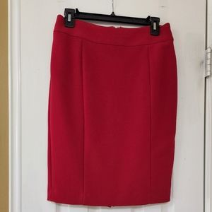 Super cute red pencil skirt from Ann Taylor